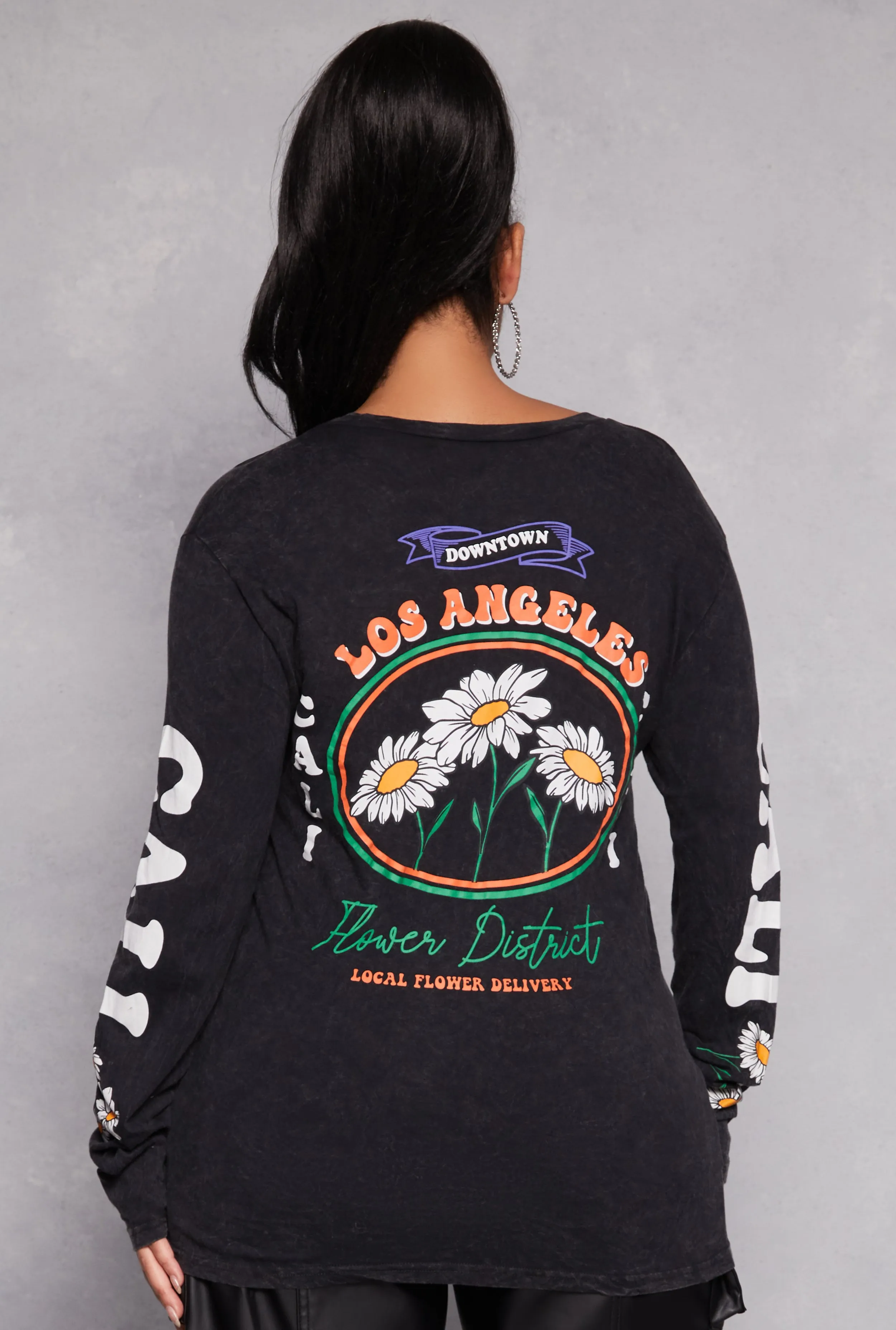 Plus Size California Acid Wash Graphic Tee sold by Rainbow product image thumbnail 3