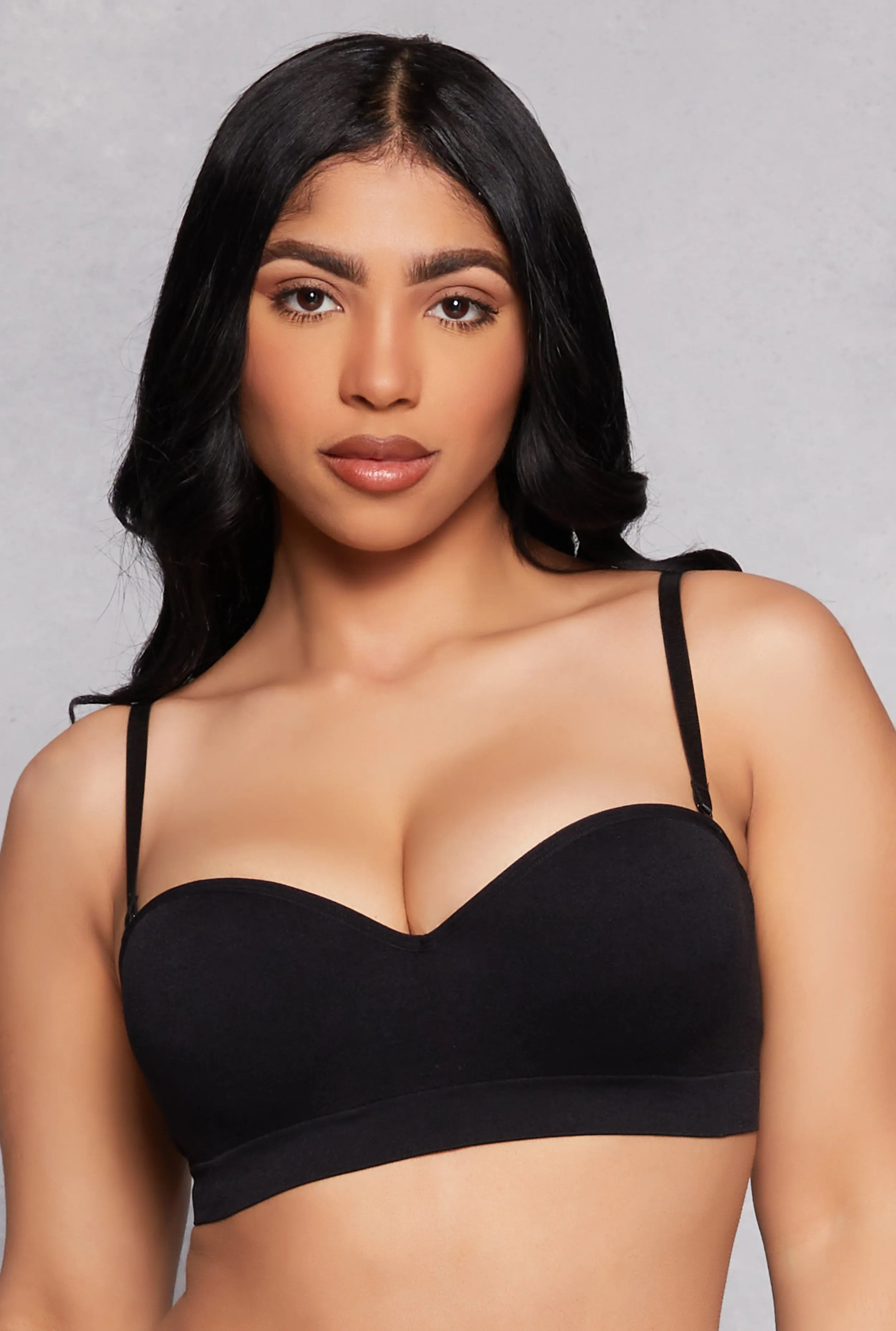Seamless Balconette Push Up Bra | Converts to Strapless sold by Rainbow