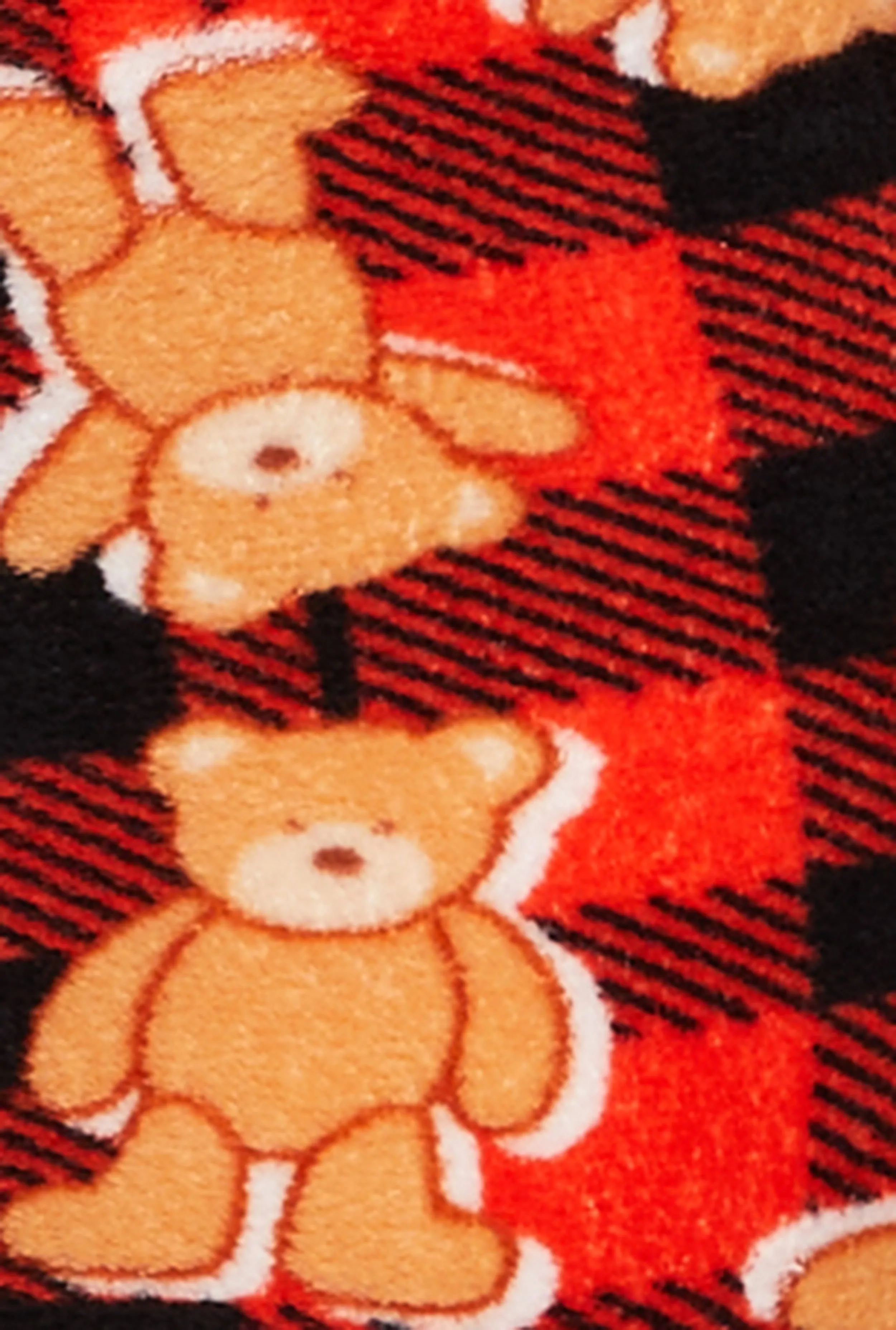 Teddy Bear Plaid Print Pajama Onesie sold by Rainbow product image thumbnail 3