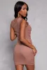 Haute Monde Mesh Ruched Dress sold by Rainbow