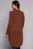 Ribbed Button Front High Low Top sold by Rainbow
