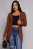 Ribbed Button Front High Low Top sold by Rainbow