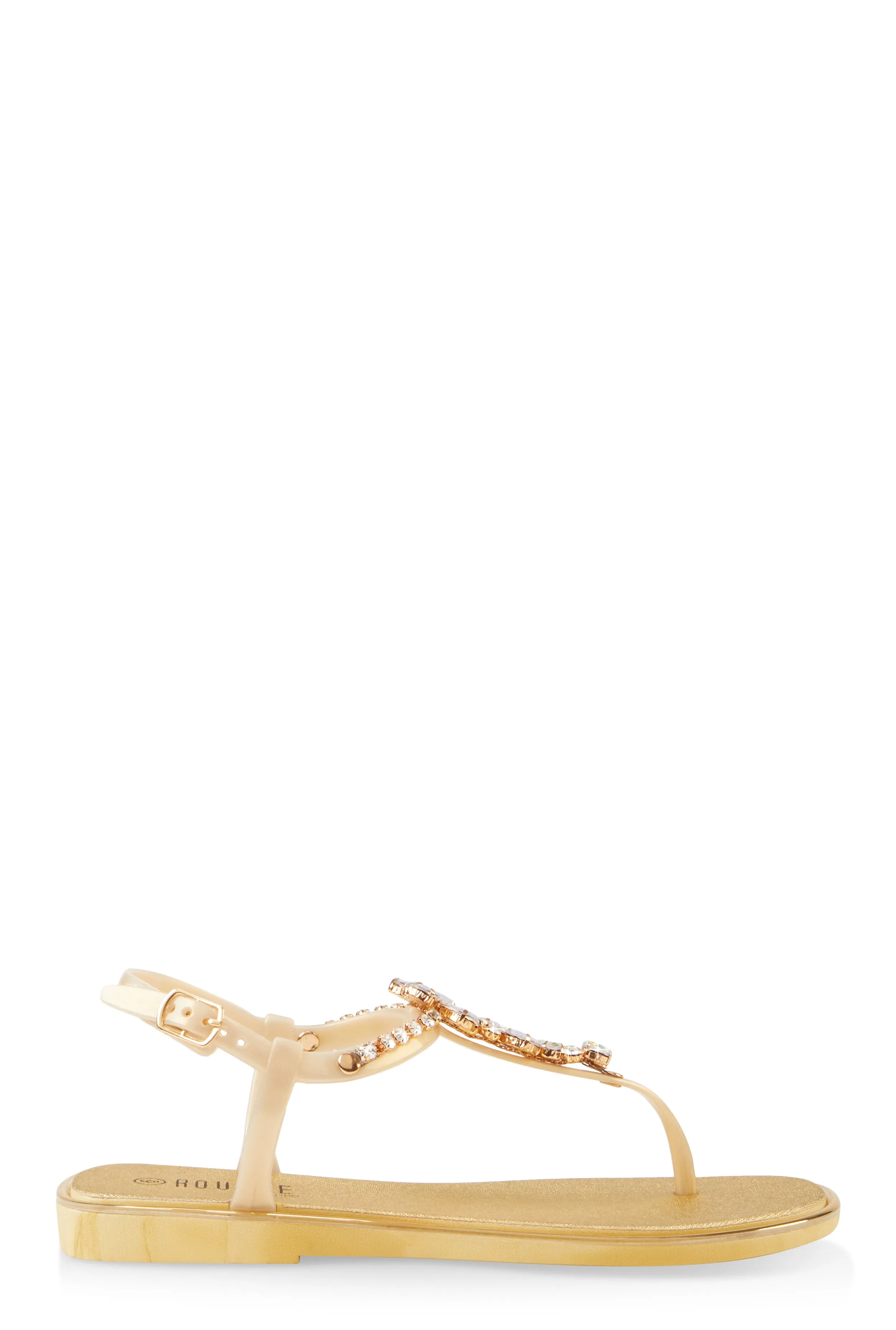 Ankle Strap Gemstone Thong Sandals sold by Rainbow product image thumbnail 2