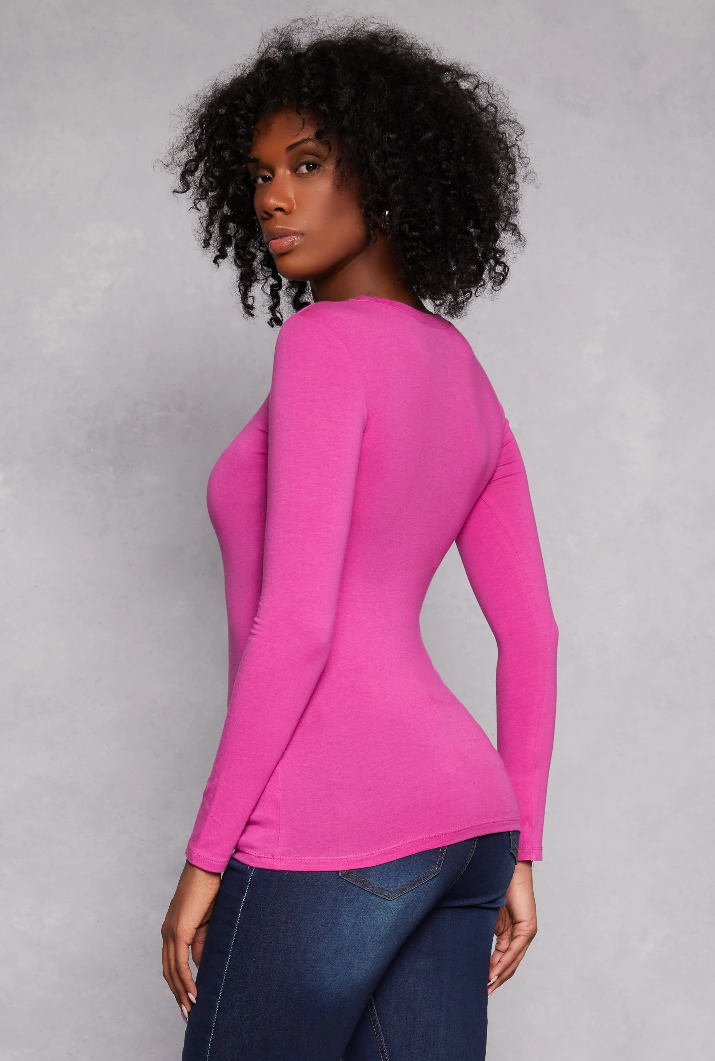 Long Sleeve Crew Neck Top sold by Rainbow product image thumbnail 3