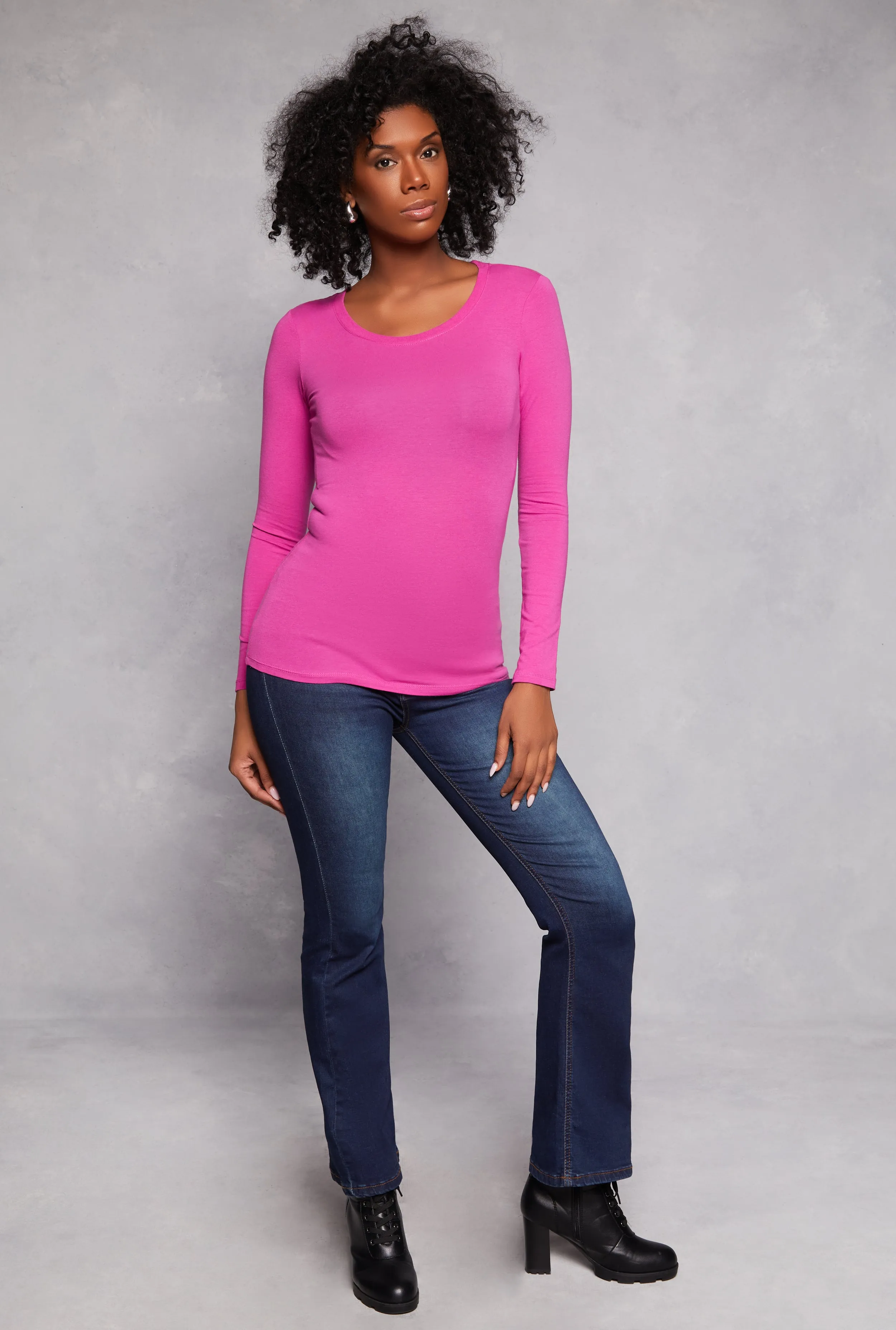 Long Sleeve Crew Neck Top sold by Rainbow product image thumbnail 2