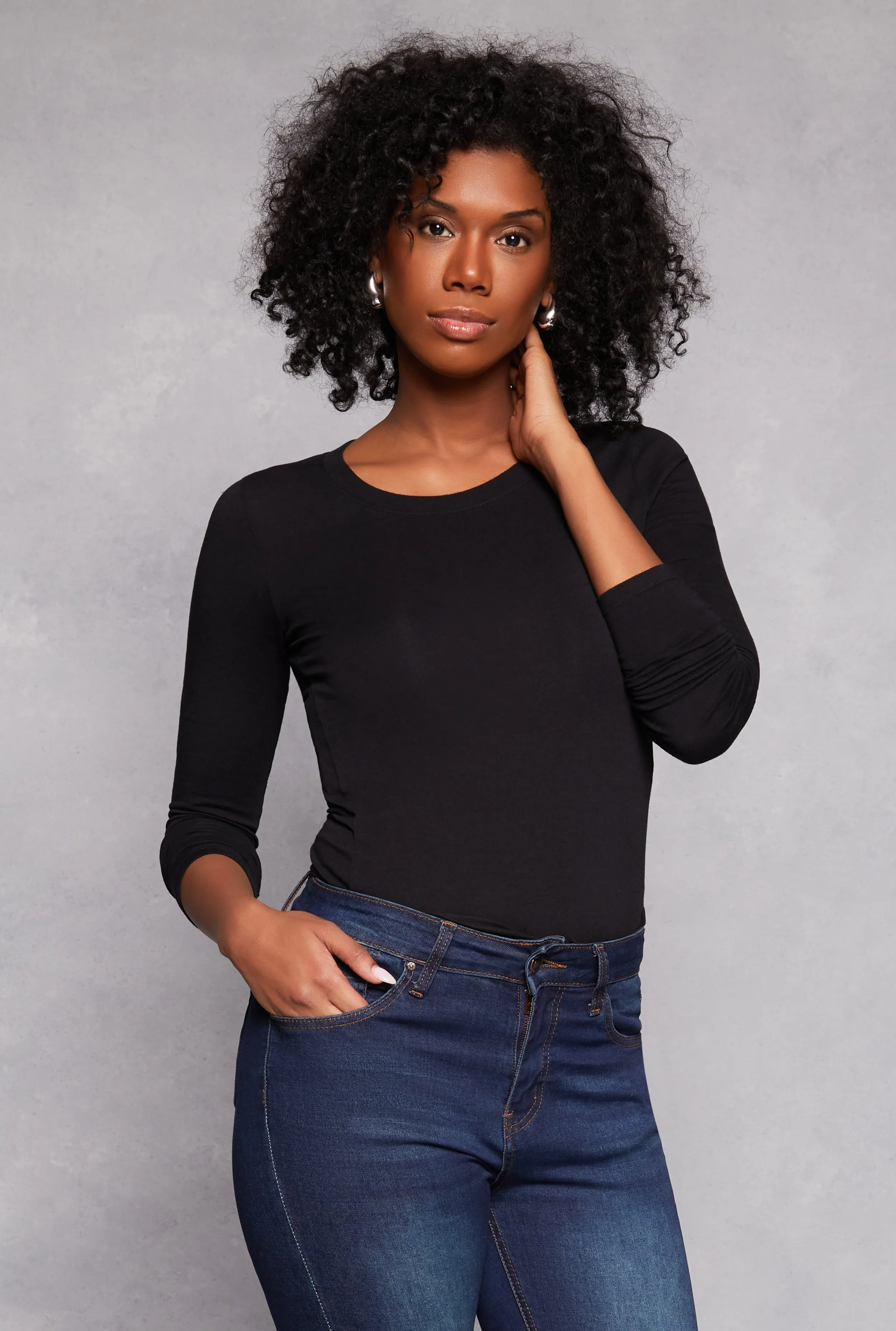 Long Sleeve Crew Neck Top sold by Rainbow