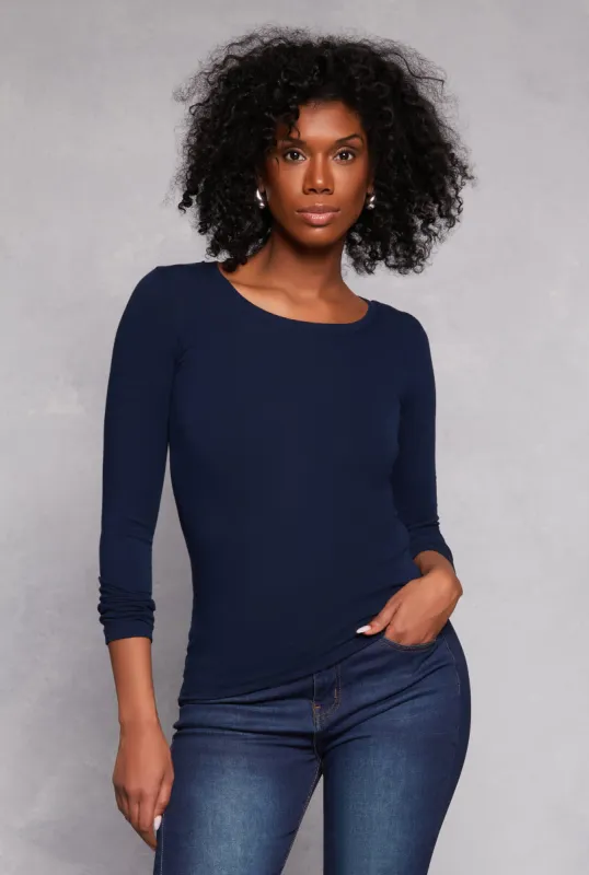 Long Sleeve Crew Neck Top sold by Rainbow