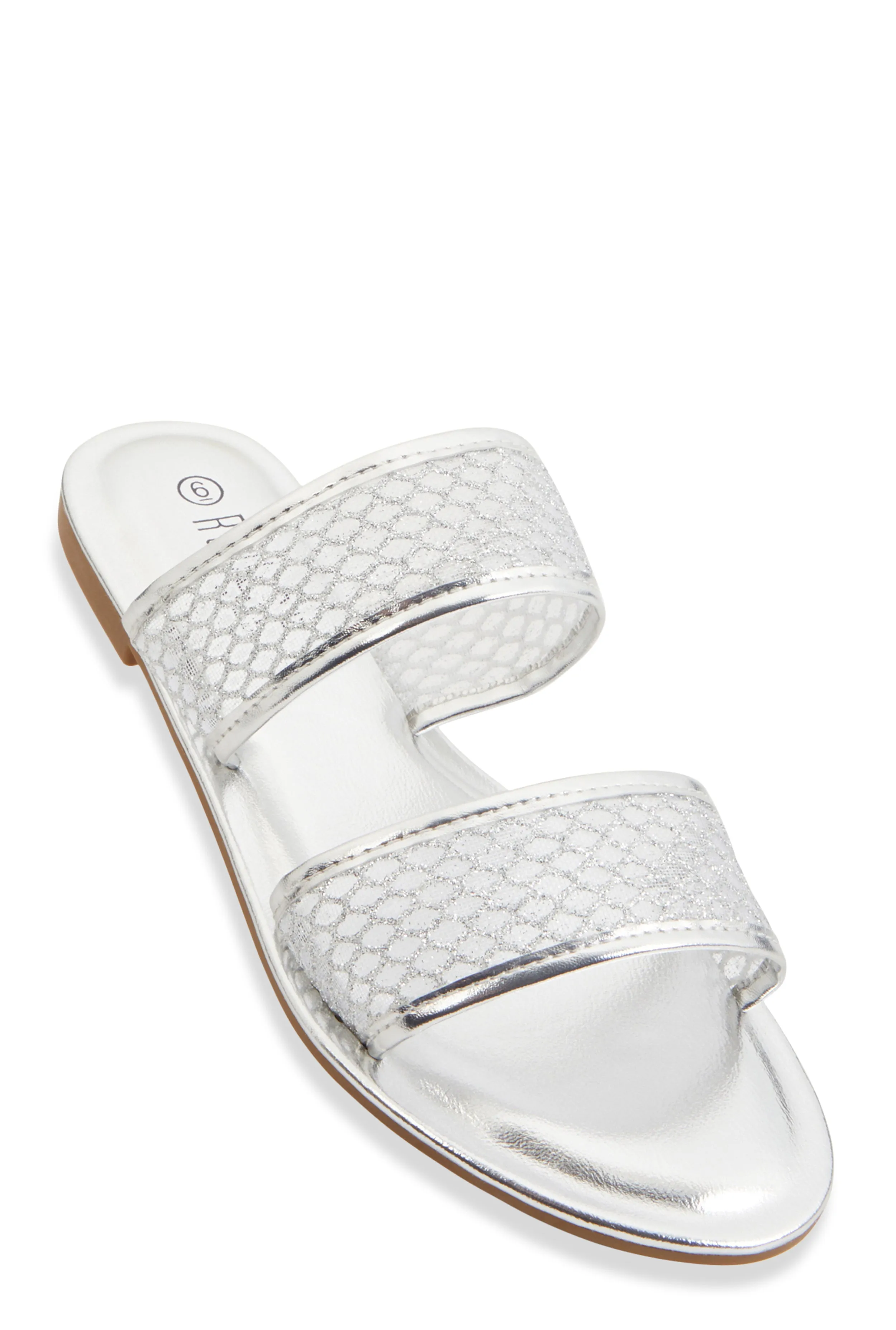 Double Band Open Toe Slide Sandals sold by Rainbow