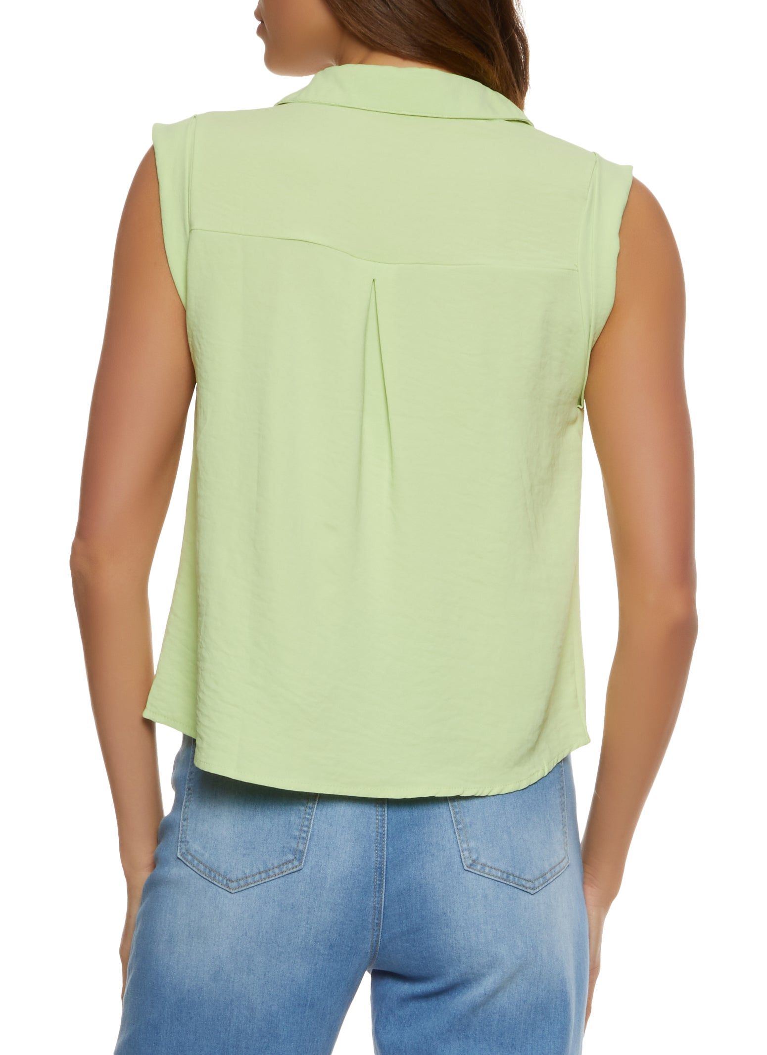 Crepe Knit Sleeveless Shirt sold by Rainbow product image thumbnail 2