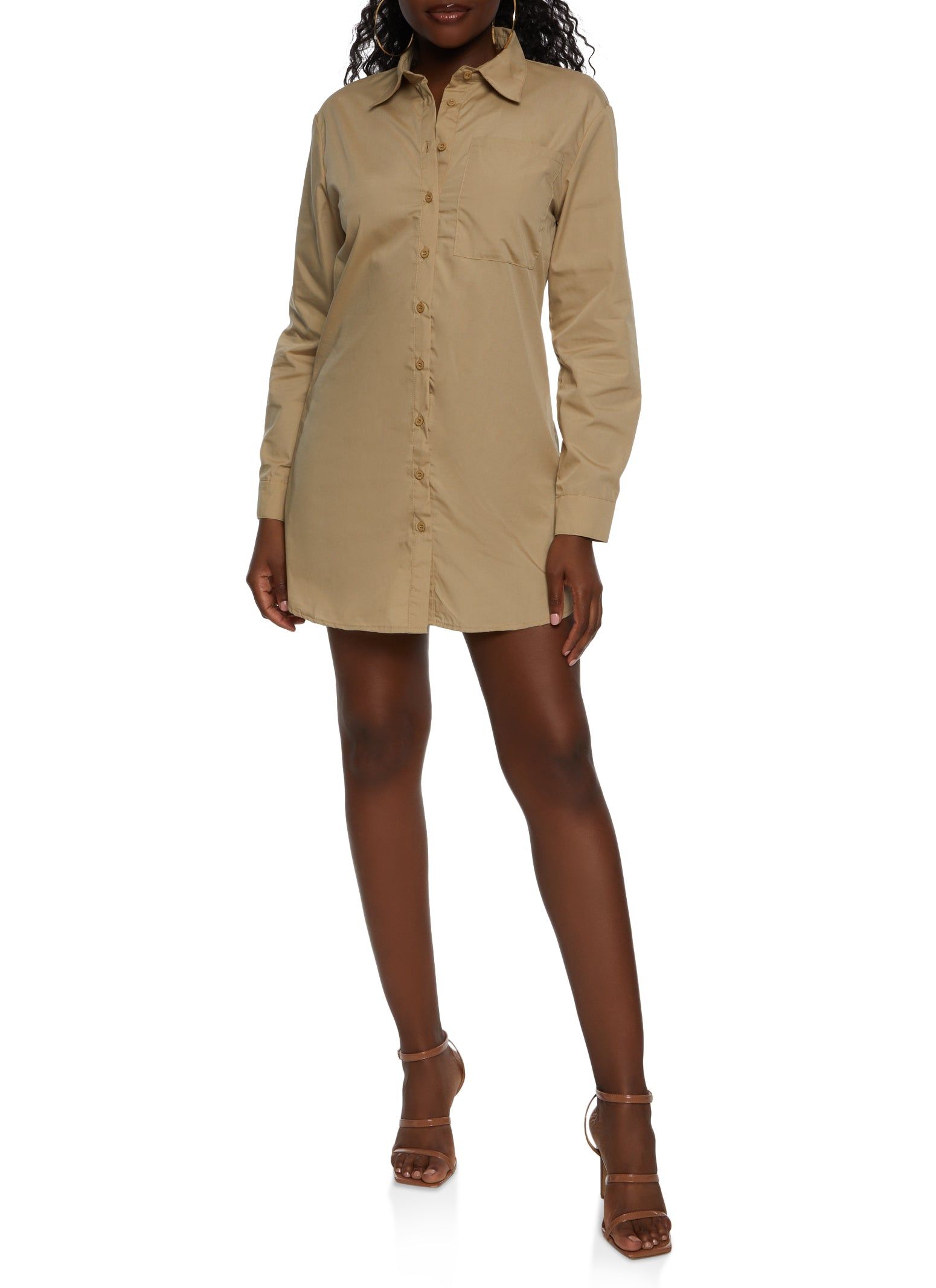 Solid Poplin Shirt Dress sold by Rainbow product image thumbnail 2