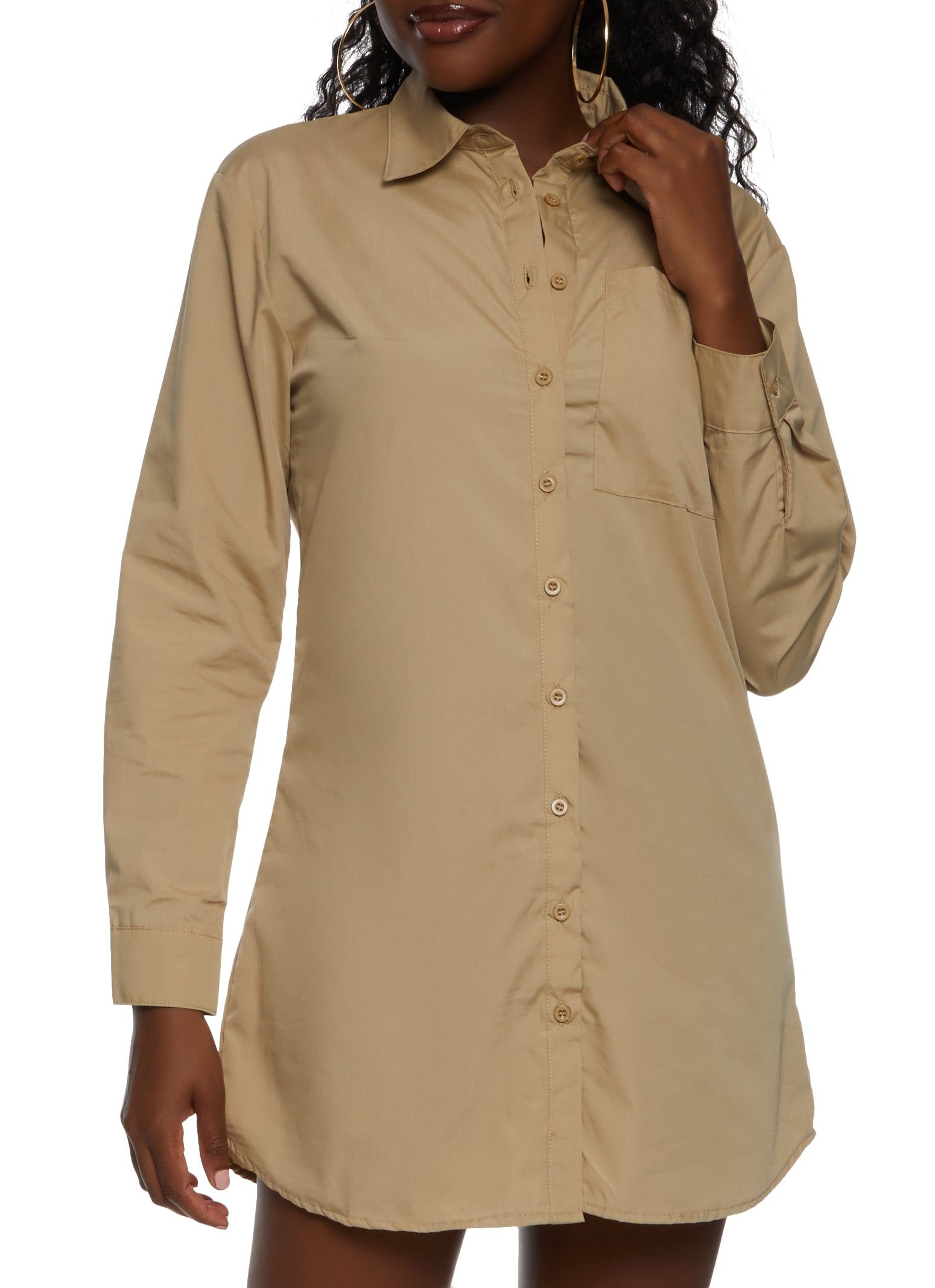 Solid Poplin Shirt Dress sold by Rainbow