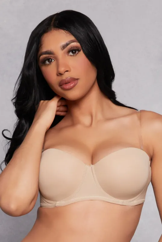Clear Back Strap Balconette Bra | Converts to Strapless sold by Rainbow