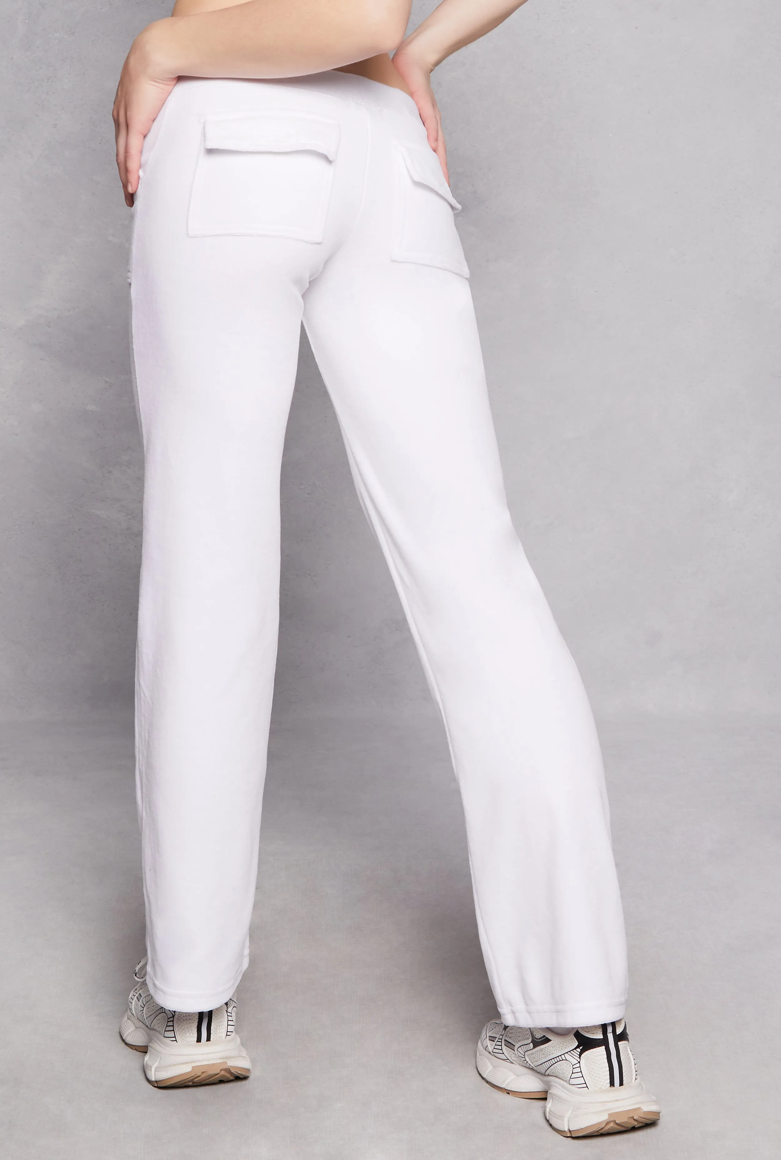 Velour Straight Leg Pocket Pants sold by Rainbow product image thumbnail 3