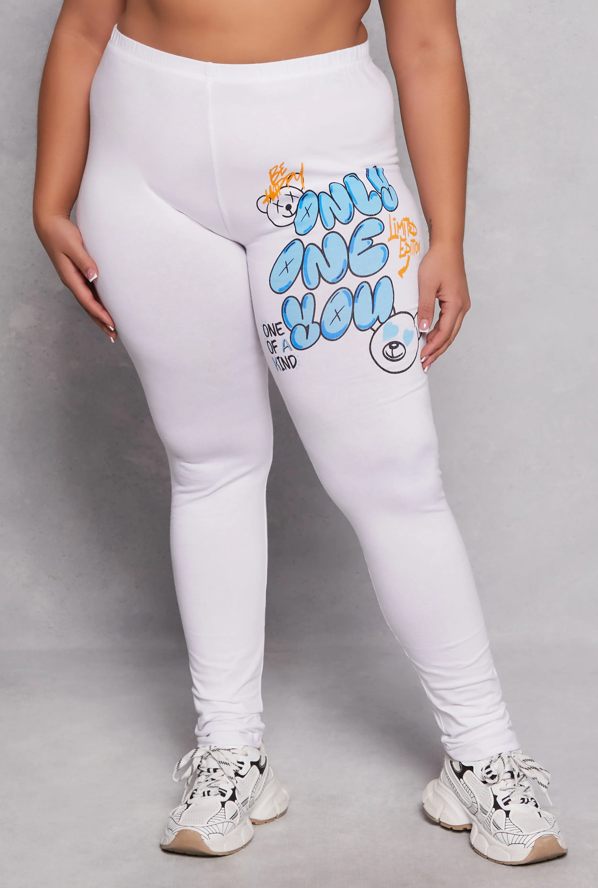 Plus Size Only One You Bear Graphic Leggings sold by Rainbow product image thumbnail 2