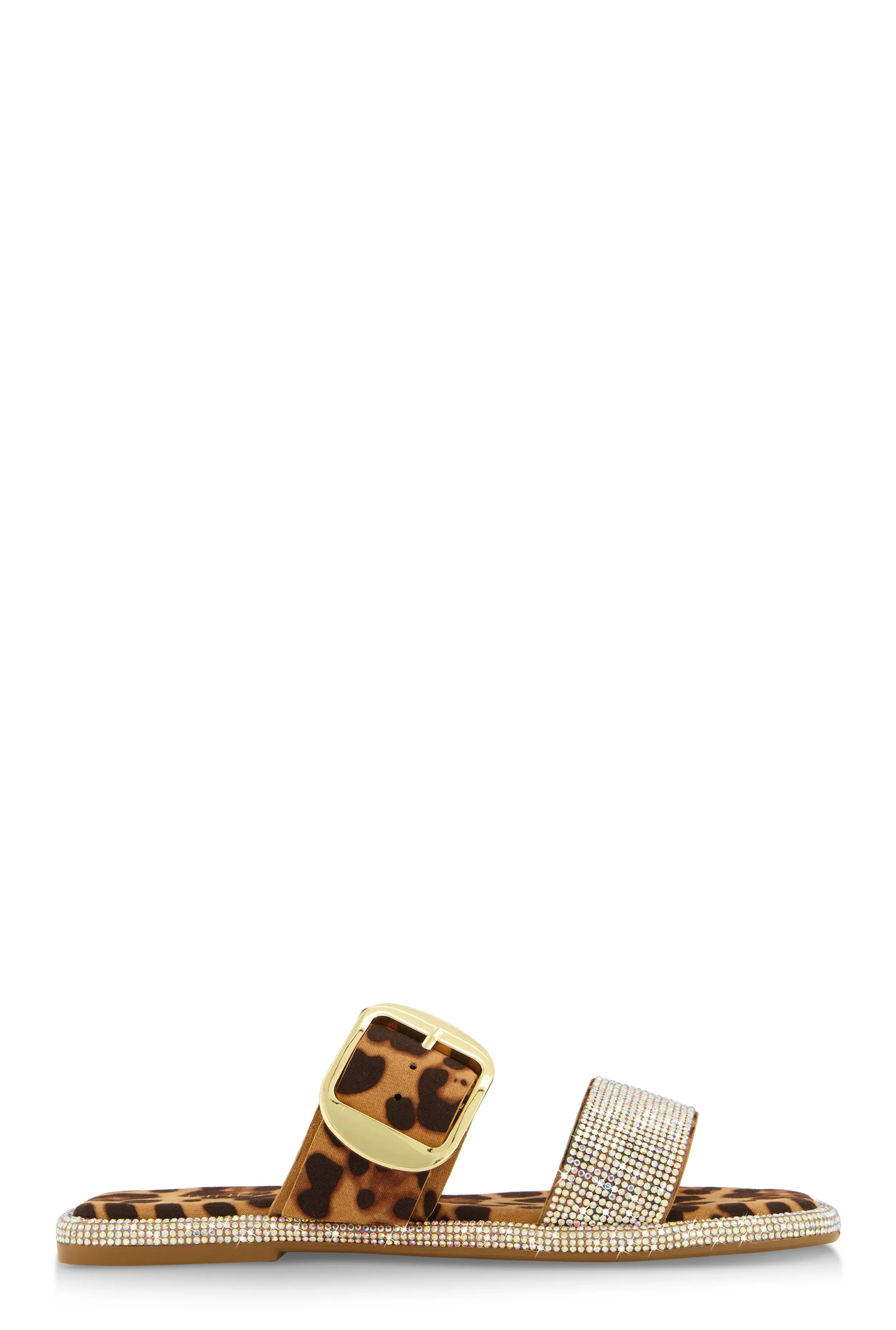 Rhinestone Buckle Band Slide Sandals sold by Rainbow product image thumbnail 2