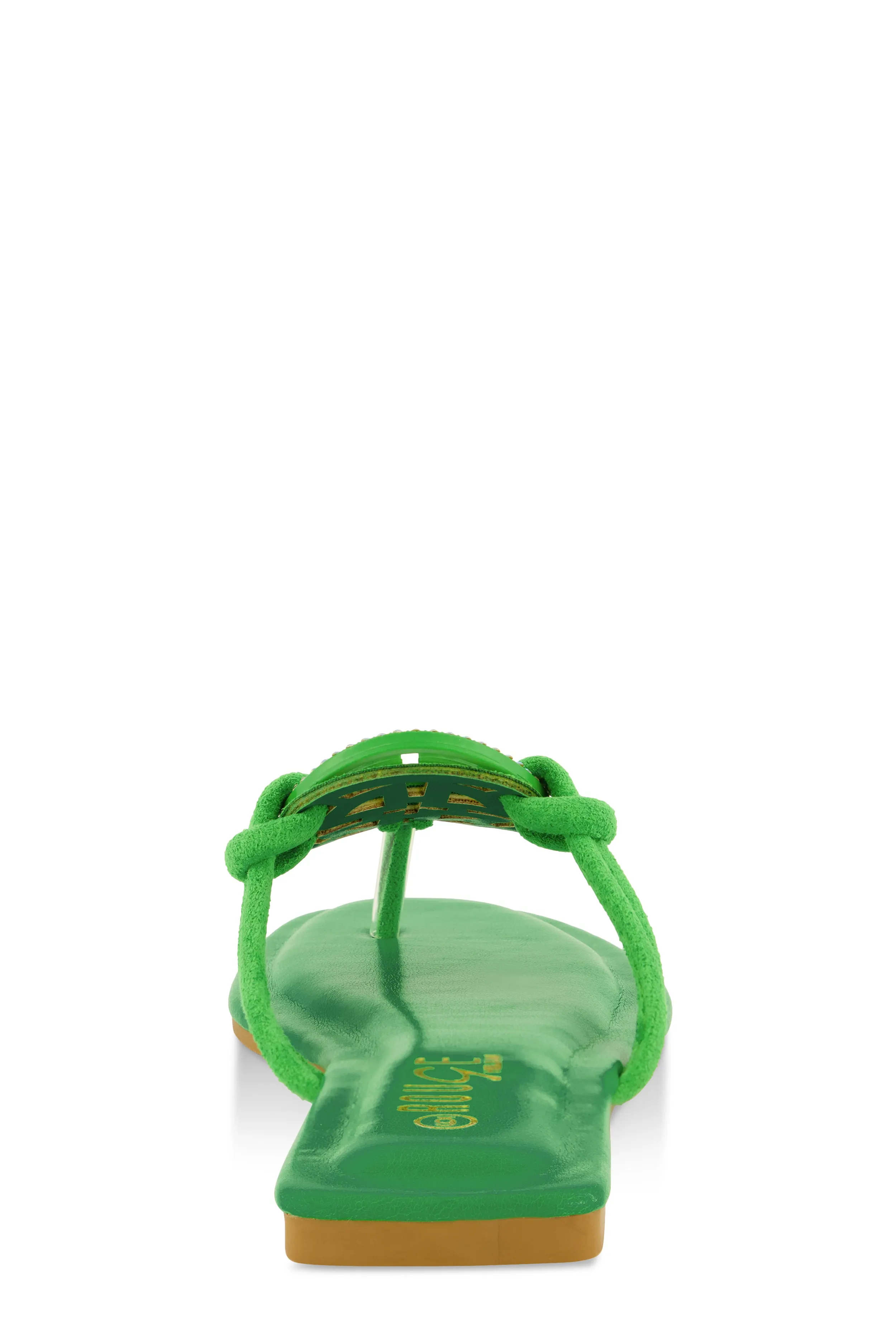 Rhinestone Geo Pendant Thong Slide Sandals sold by Rainbow product image thumbnail 3