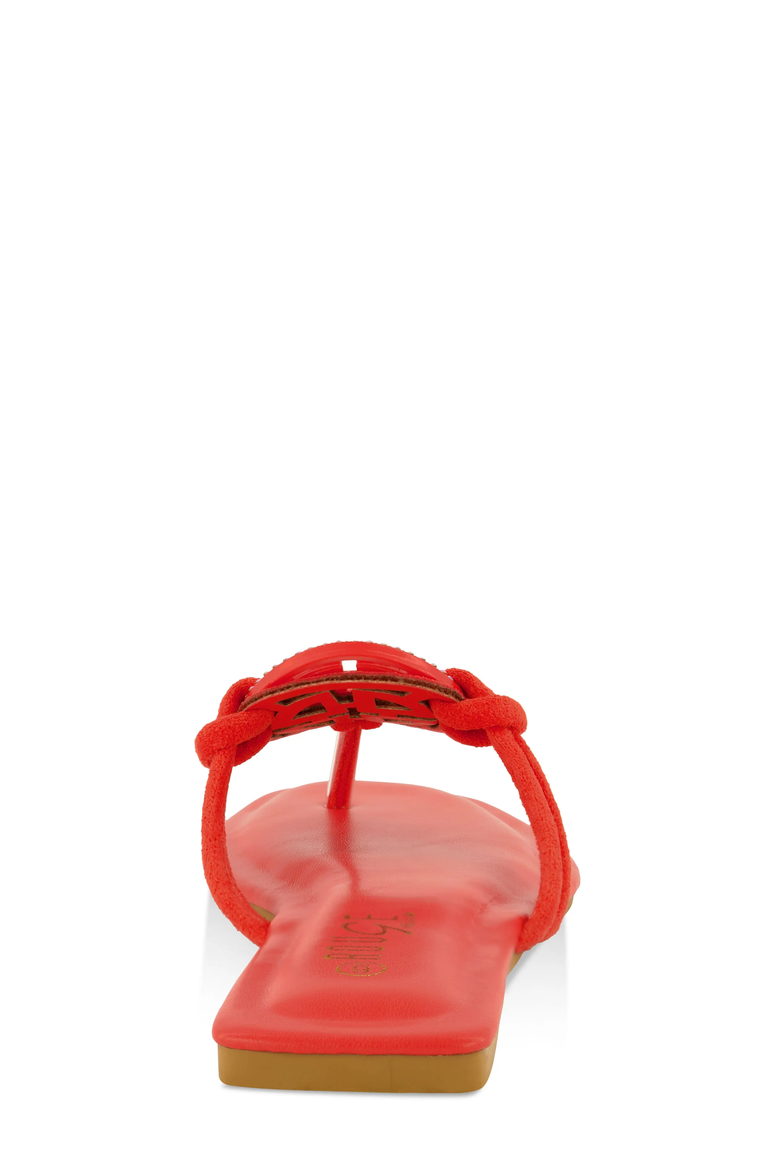 Rhinestone Geo Pendant Thong Slide Sandals sold by Rainbow product image thumbnail 3