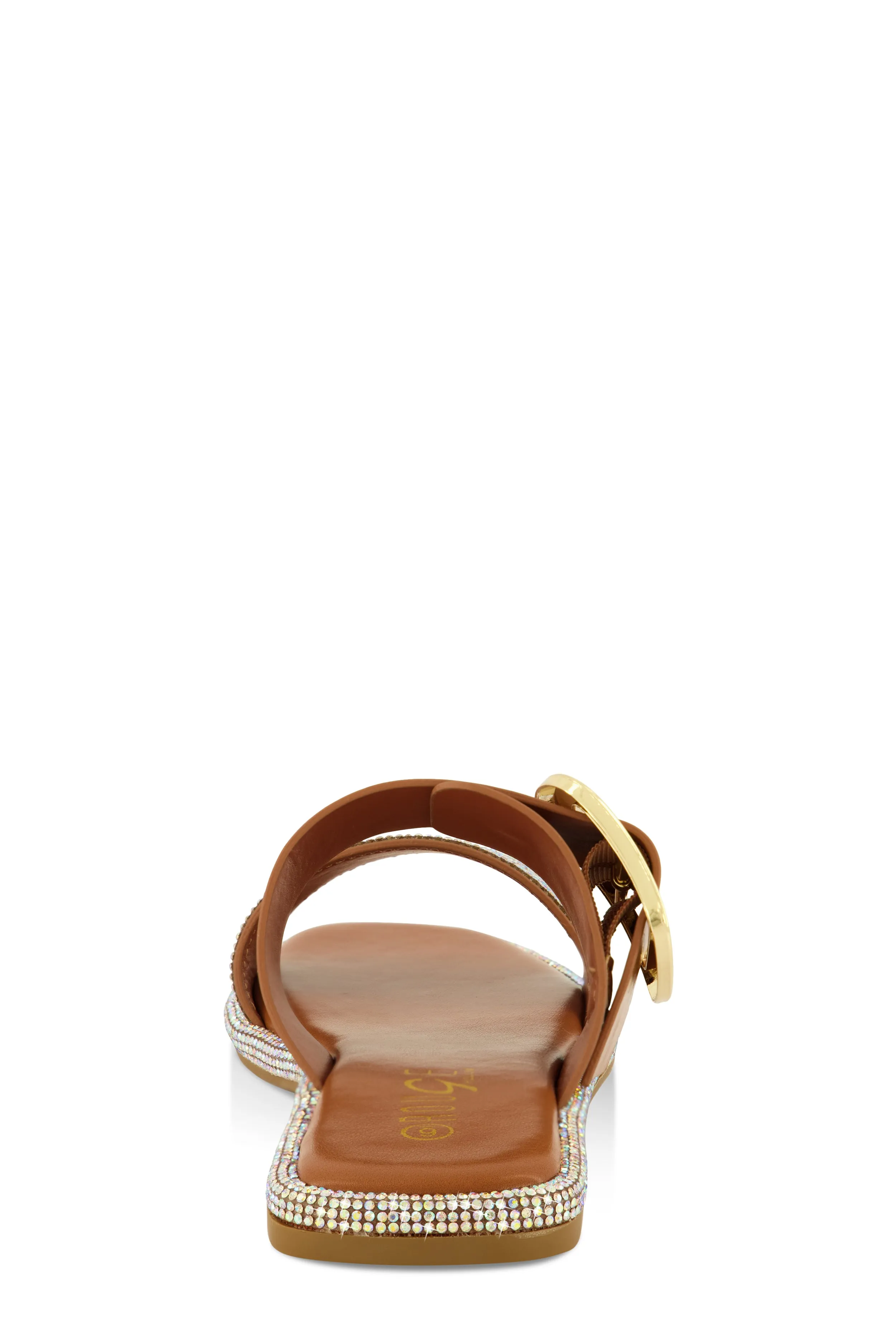 Rhinestone Buckle Band Slide Sandals sold by Rainbow product image thumbnail 3