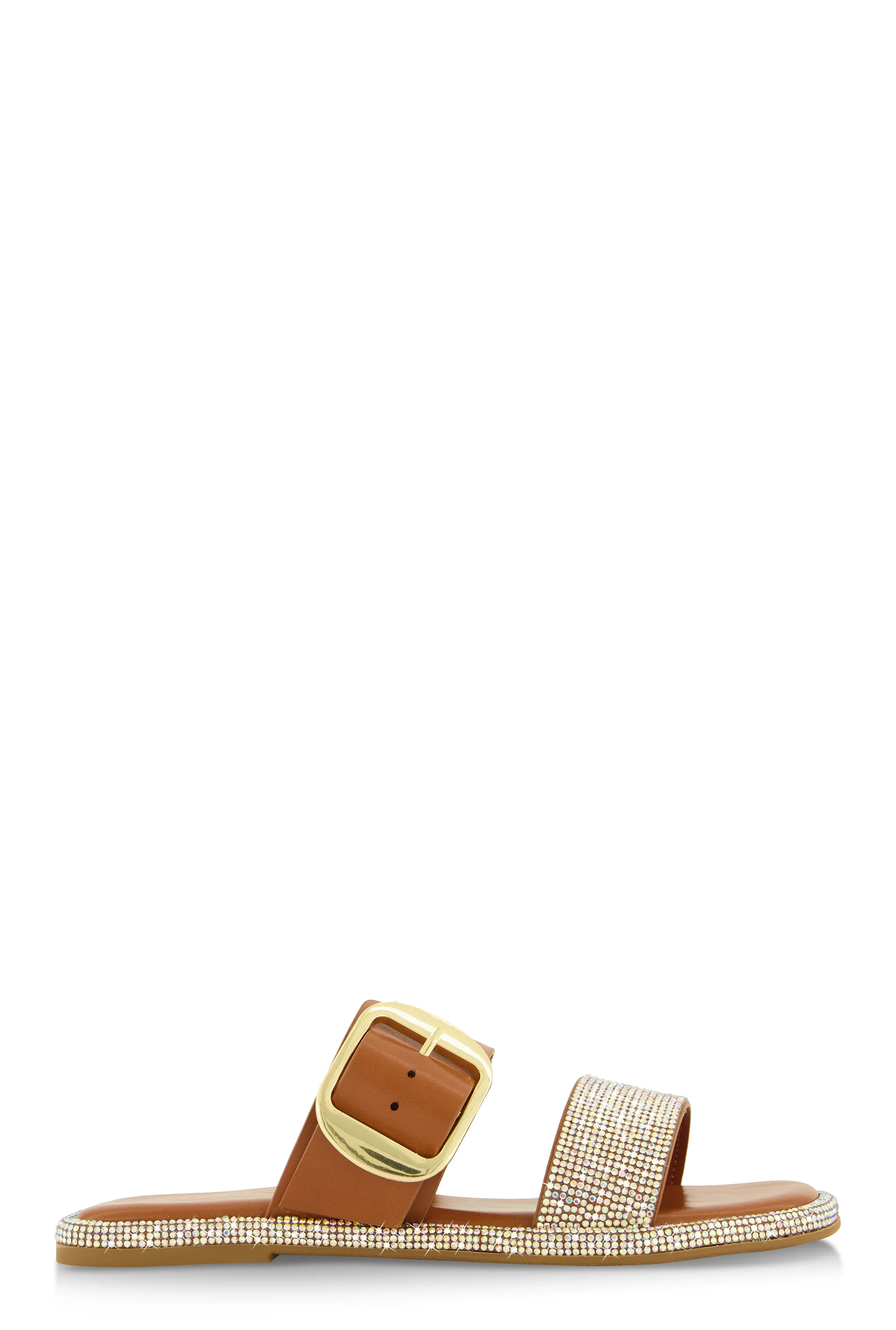 Rhinestone Buckle Band Slide Sandals sold by Rainbow product image thumbnail 2