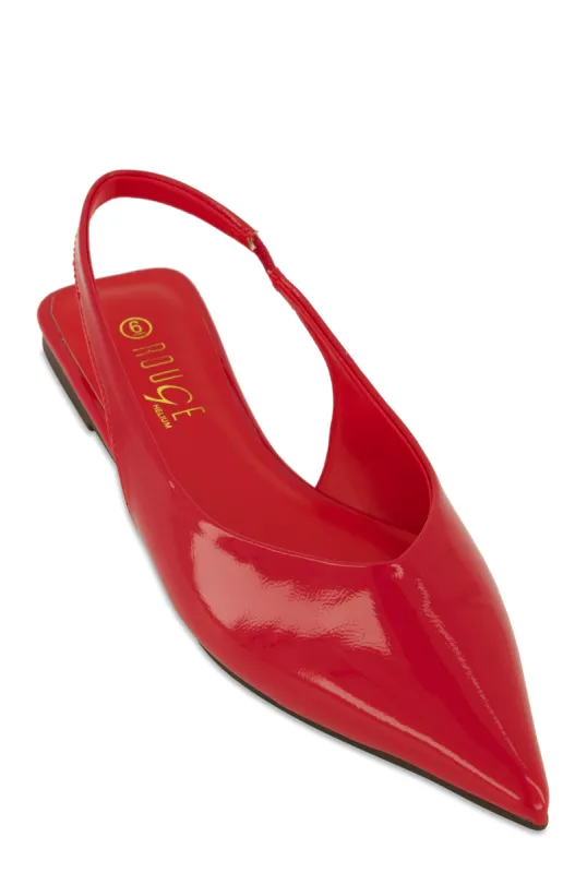 Slingback Pointed Toe Flats sold by Rainbow