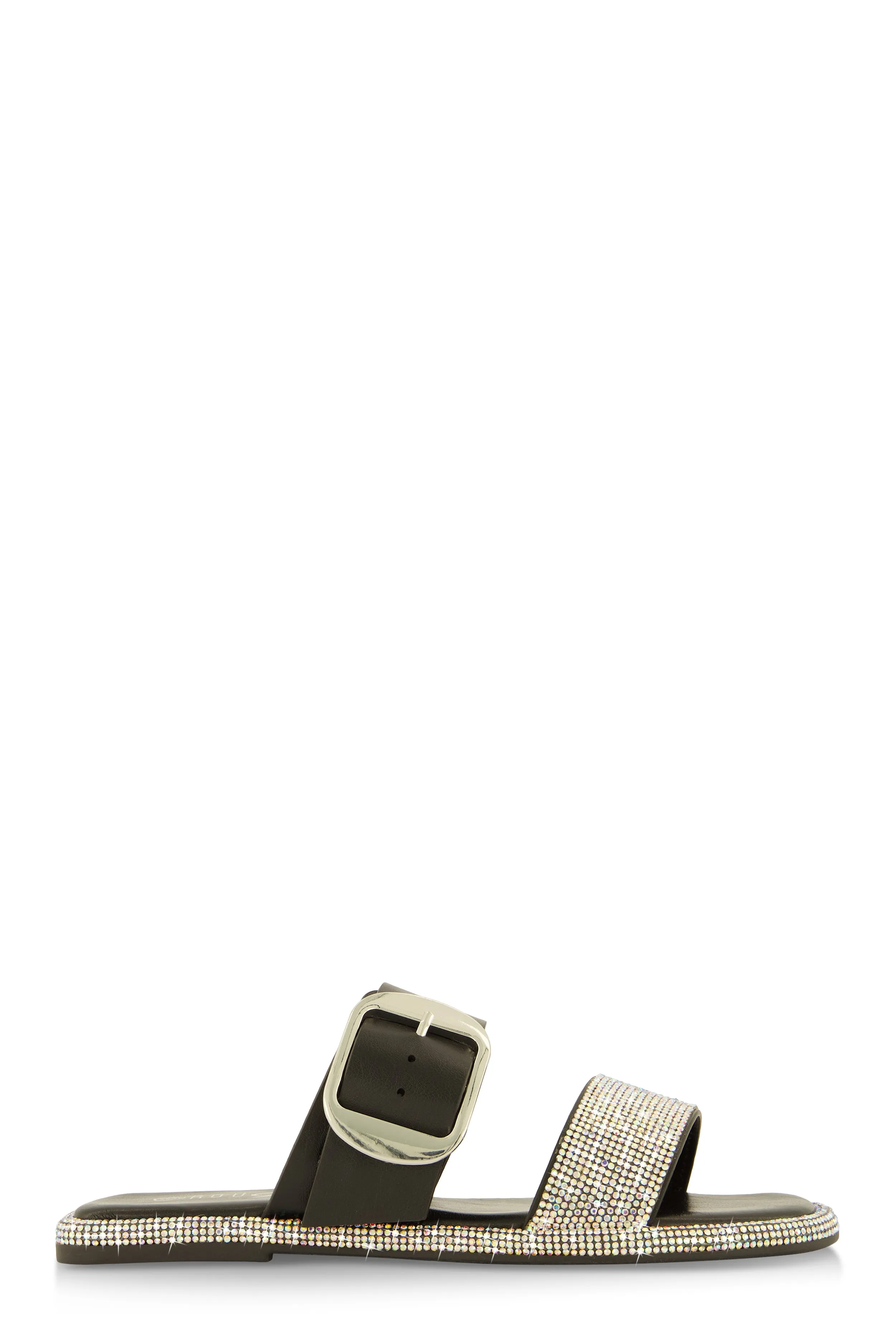 Rhinestone Buckle Band Slide Sandals sold by Rainbow product image thumbnail 2