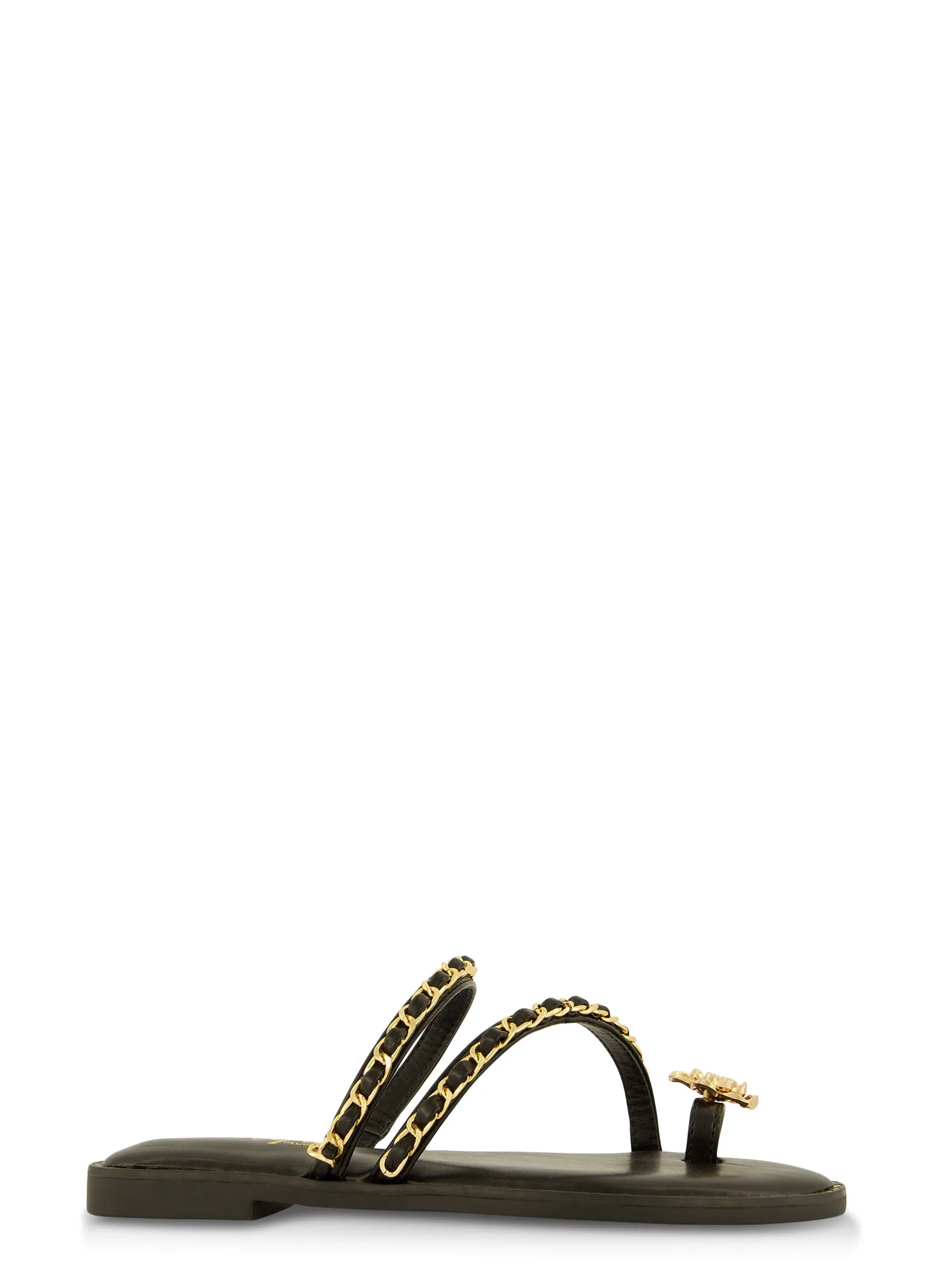 Threaded Chain Strap Toe Loop Sandals sold by Rainbow product image thumbnail 2