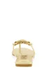 Rhinestone Geo Pendant Thong Slide Sandals sold by Rainbow
