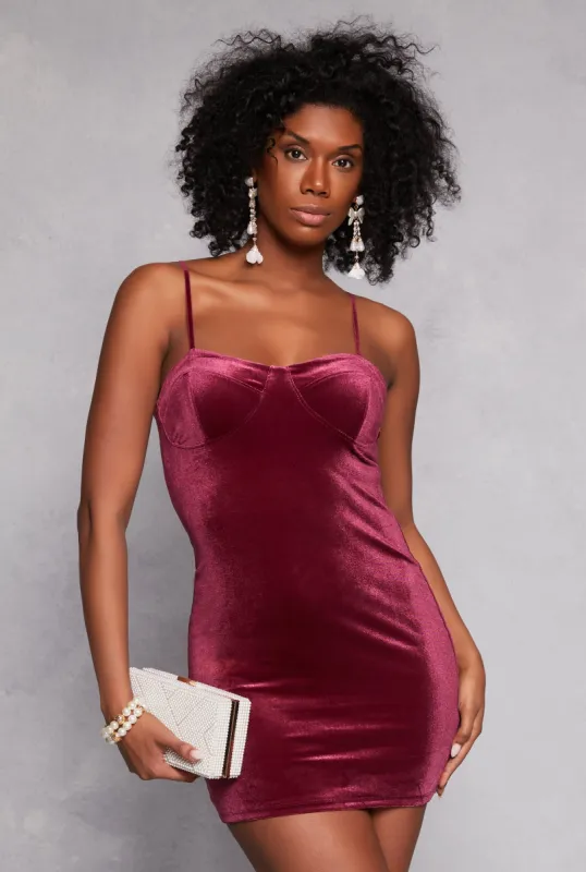 Velvet Bustier Cami Dress sold by Rainbow