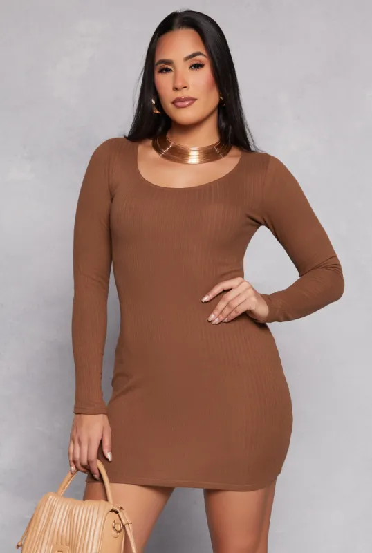 Scoop Neck Long Sleeve Dress sold by Rainbow