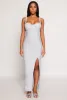 Haute Monde Side Slit Bustier Maxi Dress sold by Rainbow