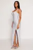 Haute Monde Side Slit Bustier Maxi Dress sold by Rainbow