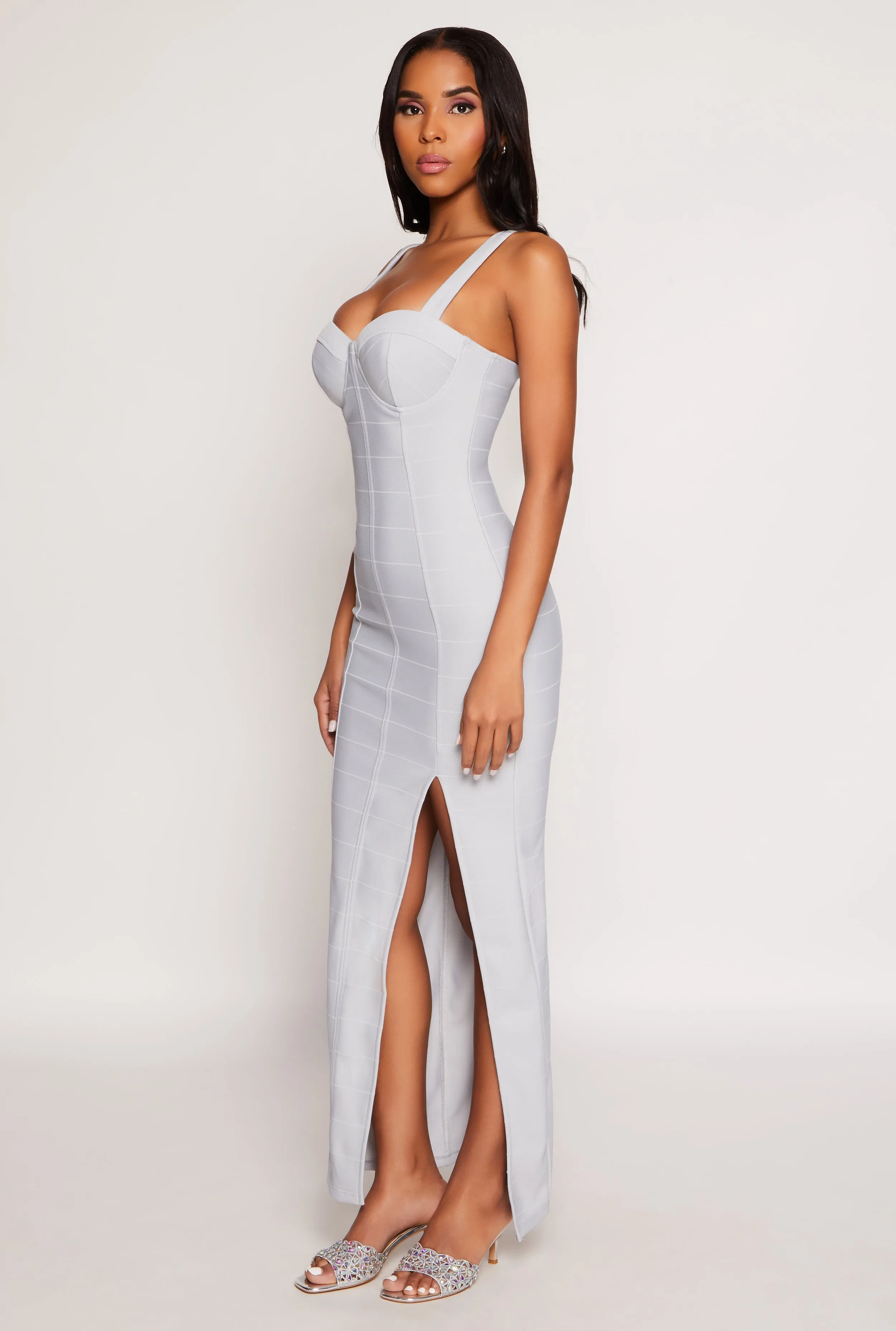 Haute Monde Side Slit Bustier Maxi Dress sold by Rainbow product image thumbnail 2
