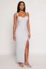 Haute Monde Side Slit Bustier Maxi Dress sold by Rainbow