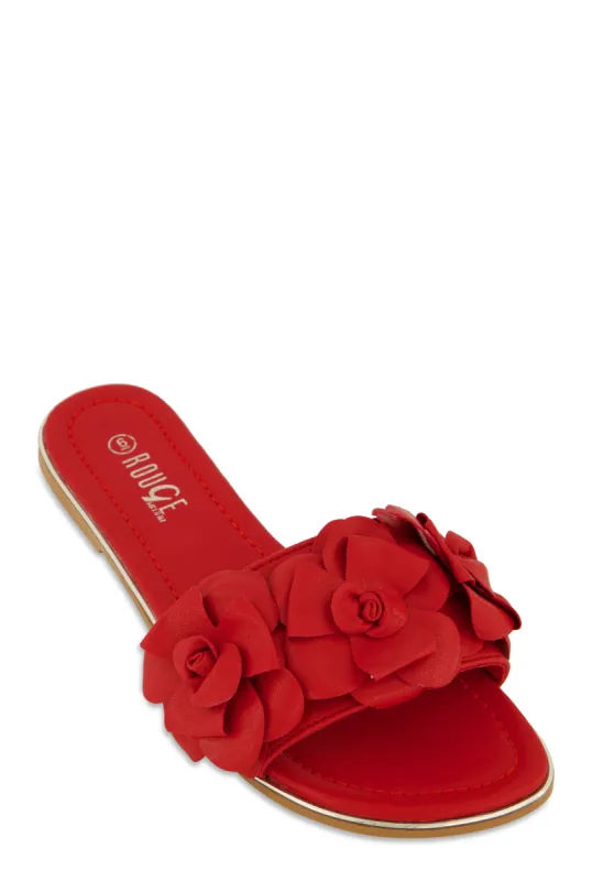 Floral Band Slide Sandals sold by Rainbow