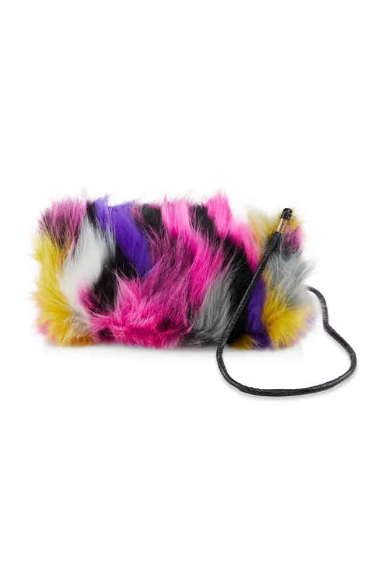 Faux Fur Hand Muff Crossbody Bag sold by Rainbow