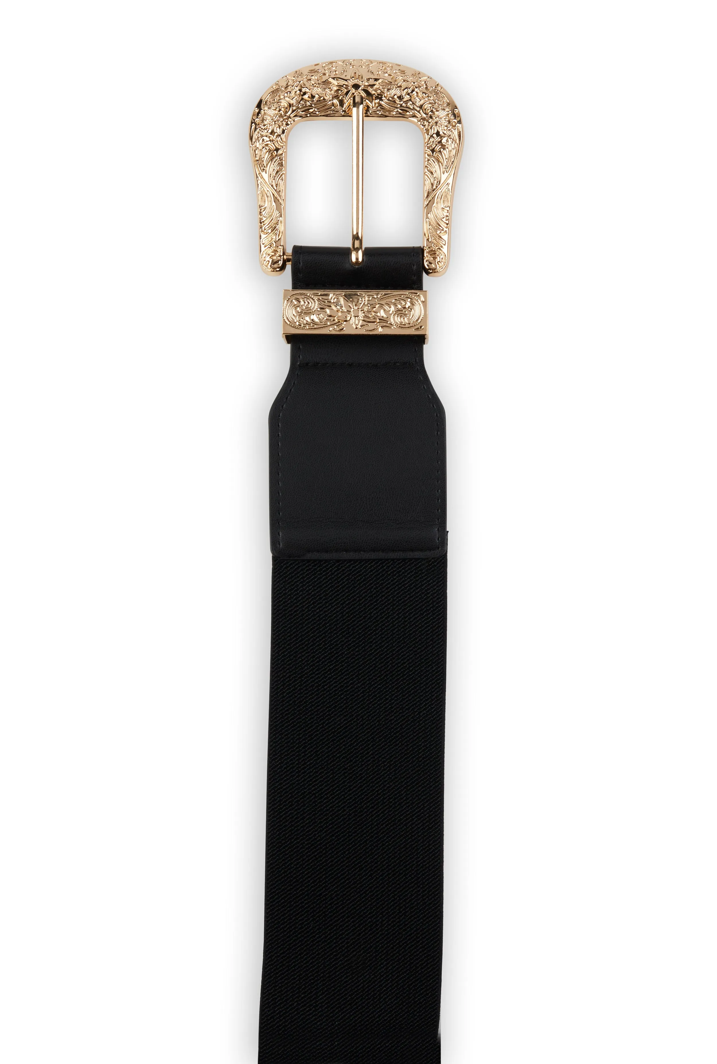 Plus Size Western Metallic Buckle Stretch Belt sold by Rainbow product image thumbnail 3