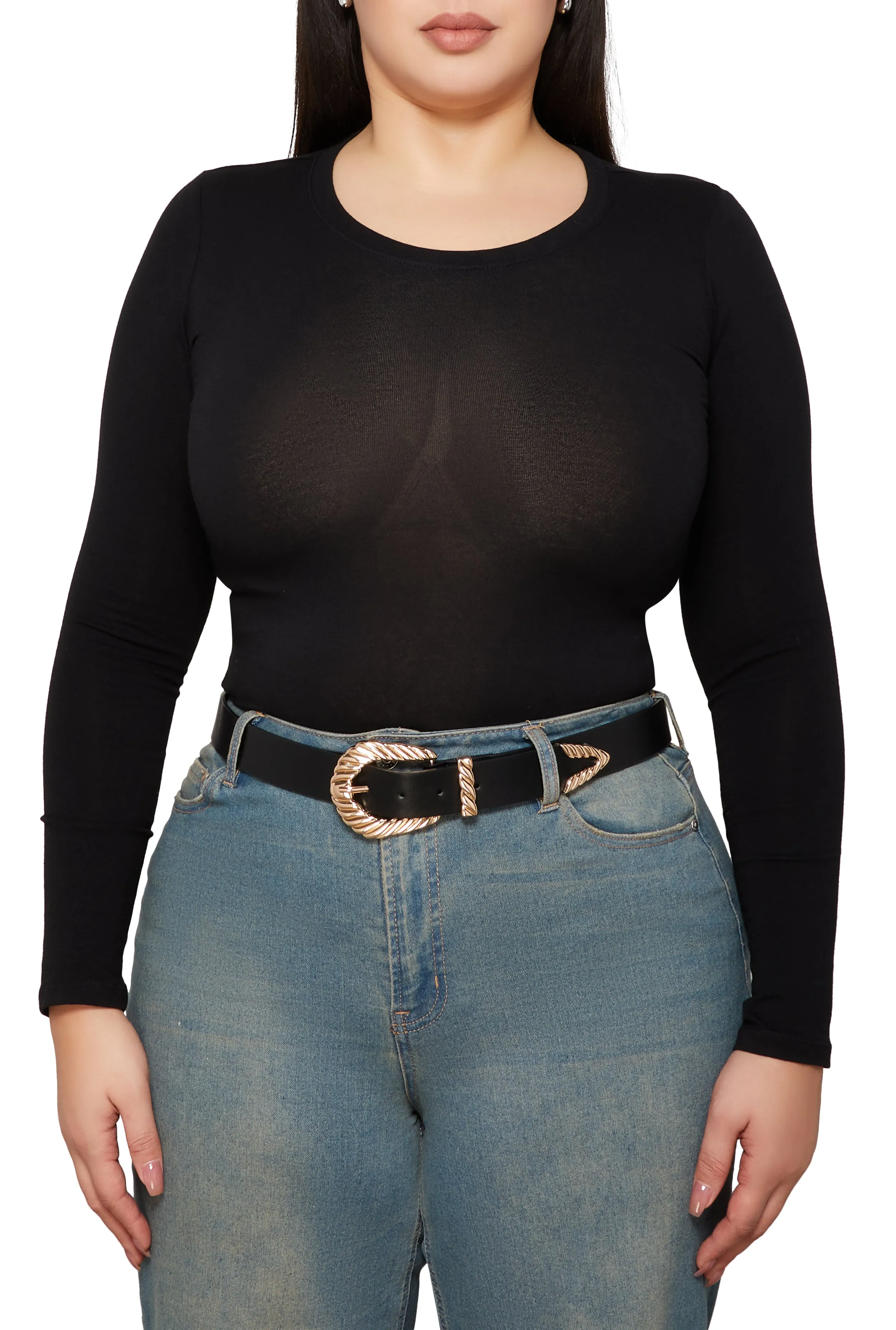 Plus Size Twisted Buckle Belt sold by Rainbow product image thumbnail 2