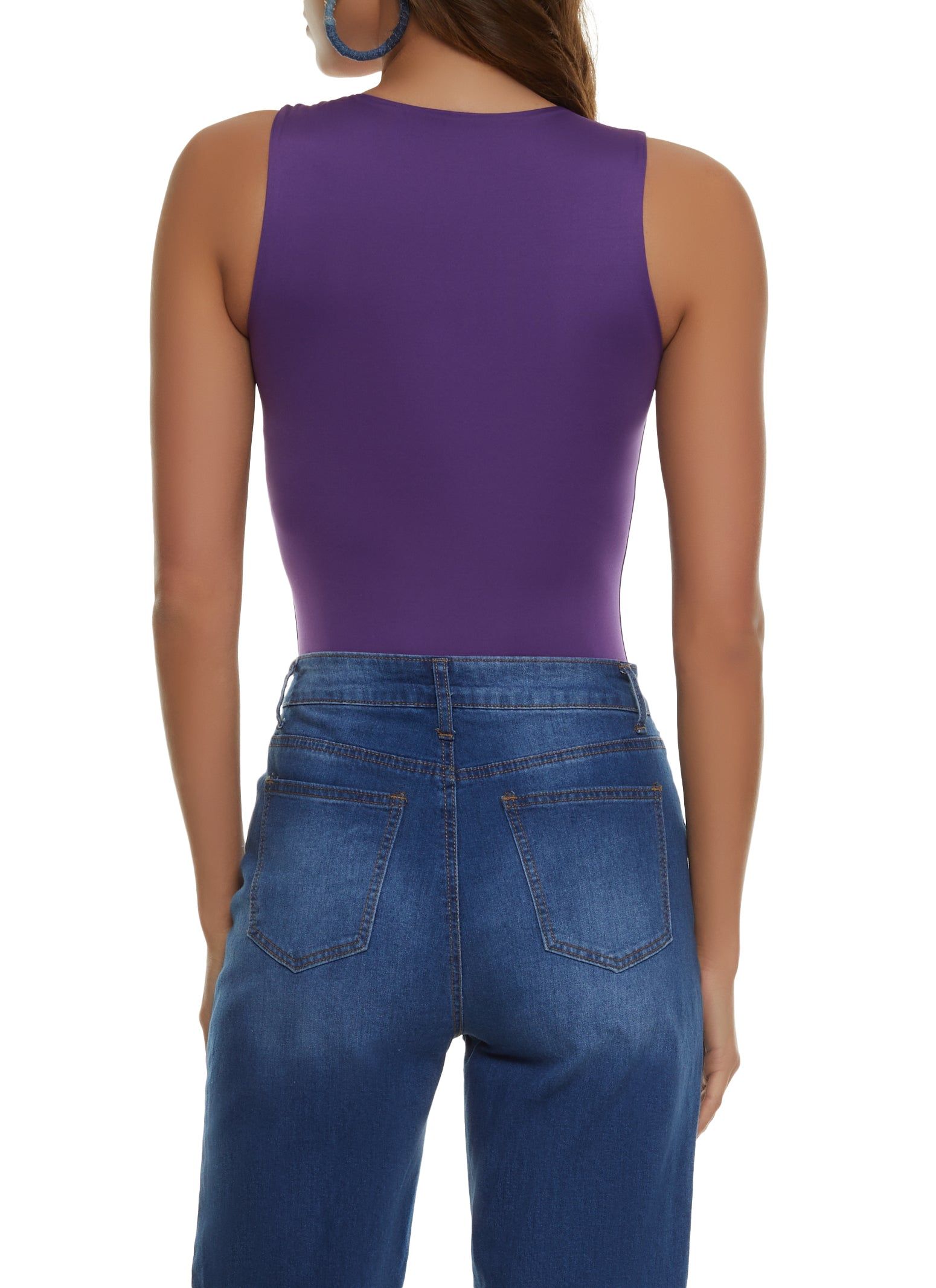 Basic High Neck Tank Bodysuit sold by Rainbow product image thumbnail 3