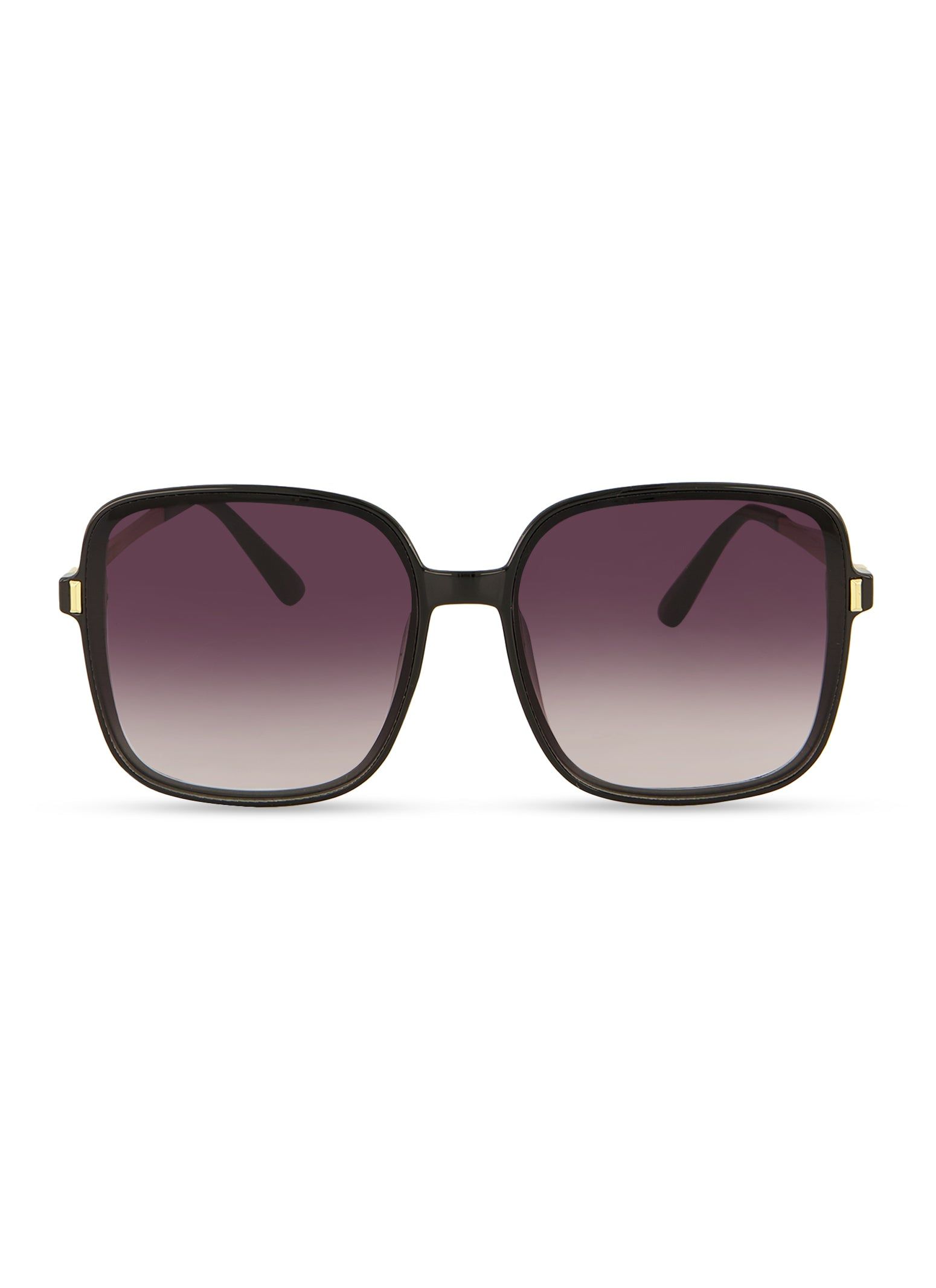 Metallic Arm Squared Oversized Sunglasses sold by Rainbow