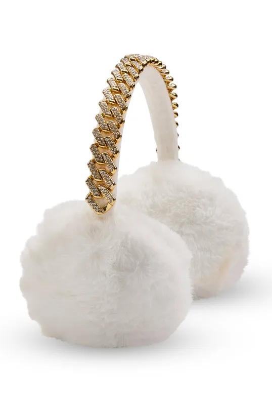 Rhinestone Chain Link Earmuffs sold by Rainbow