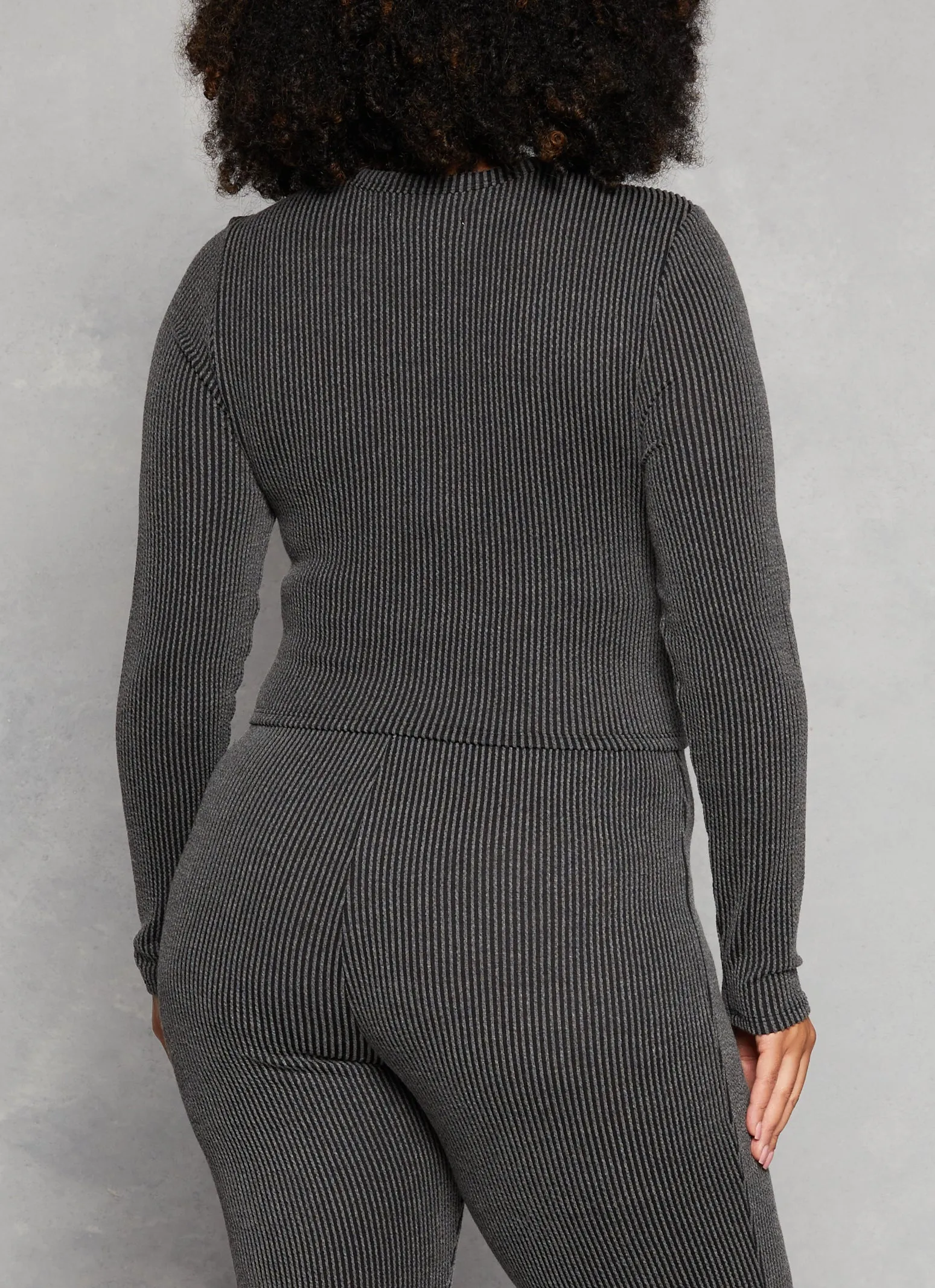 Plus Size Almost Famous Ribbed Long Sleeve Top sold by Rainbow product image thumbnail 3