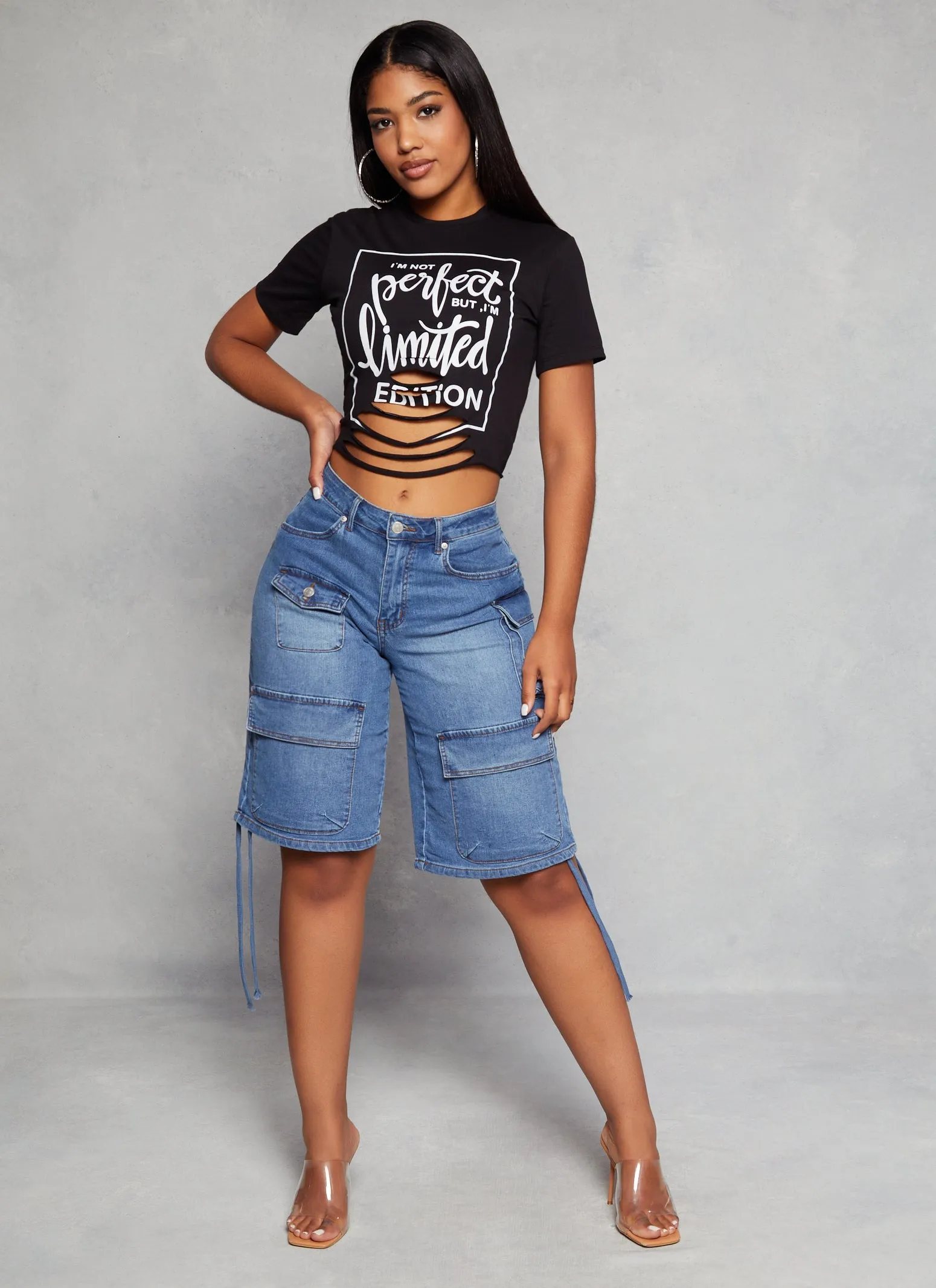 Butterfly Wild Laser Cut Graphic Top sold by Rainbow product image thumbnail 2