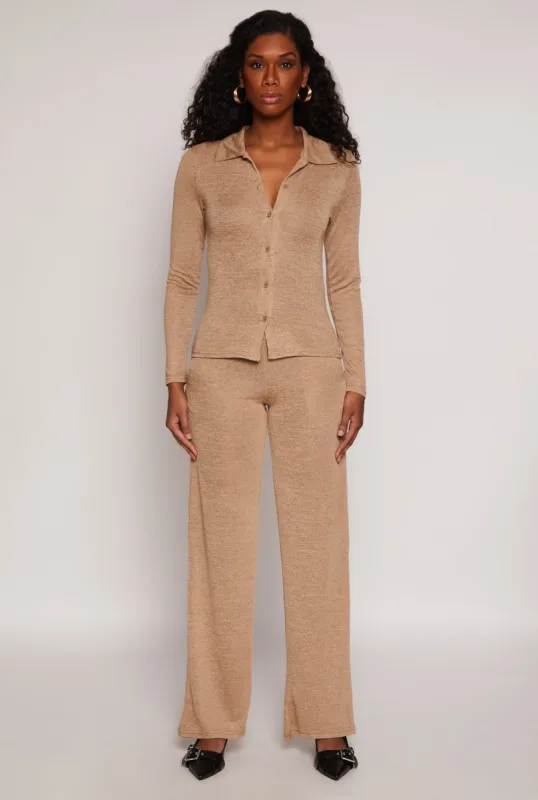 Daisy High Waisted Wide Leg Pants sold by Rainbow