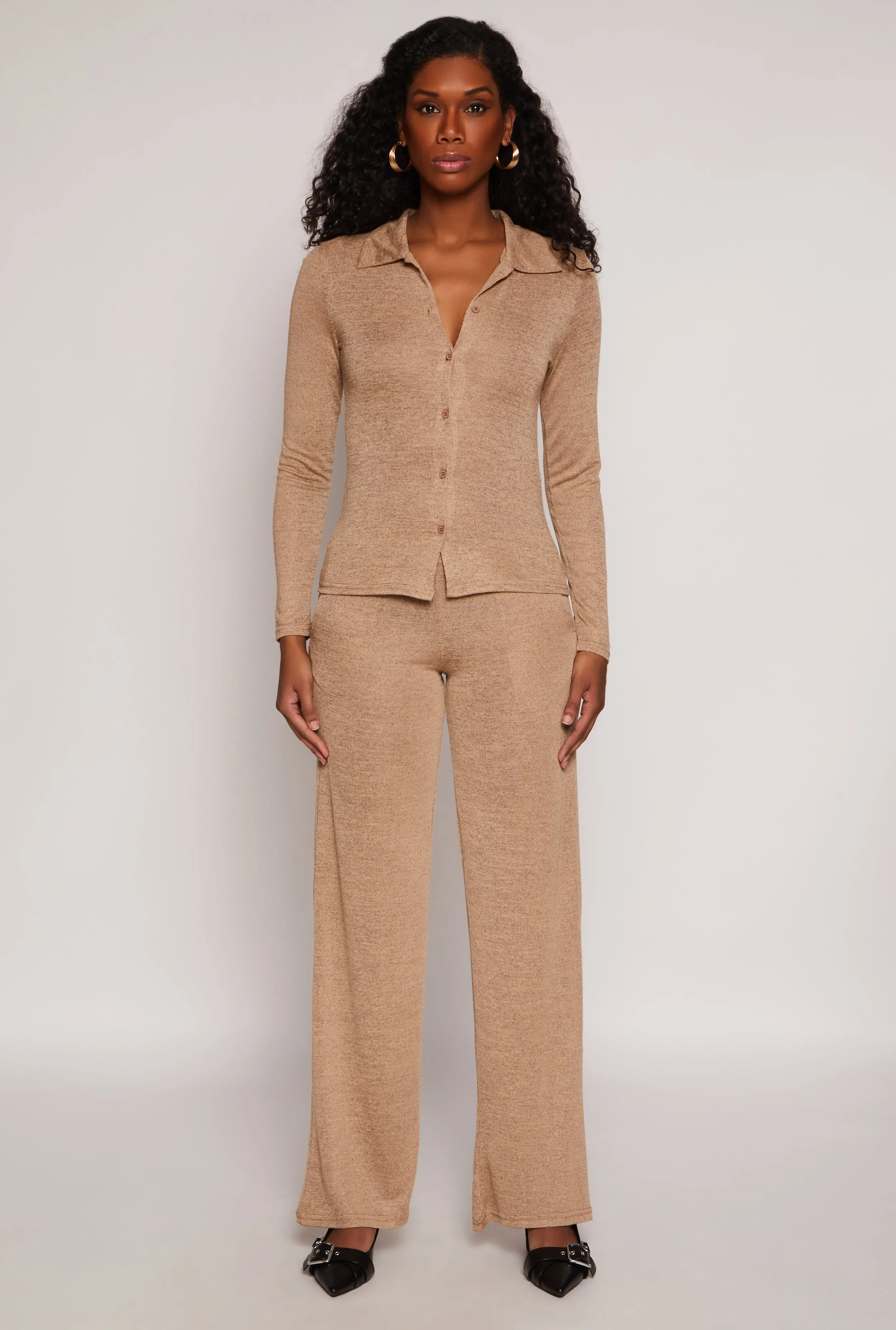 Daisy High Waisted Wide Leg Pants sold by Rainbow