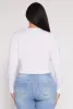 Plus Size Daisy Long Sleeve Crop Top sold by Rainbow