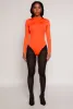 Daisy Mock Neck Long Sleeve Bodysuit sold by Rainbow