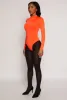 Daisy Mock Neck Long Sleeve Bodysuit sold by Rainbow