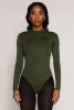 Daisy Mock Neck Long Sleeve Bodysuit sold by Rainbow