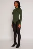 Daisy Mock Neck Long Sleeve Bodysuit sold by Rainbow