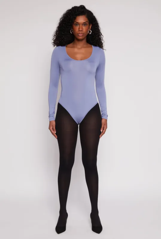 Daisy Scoop Neck Long Sleeve Bodysuit sold by Rainbow